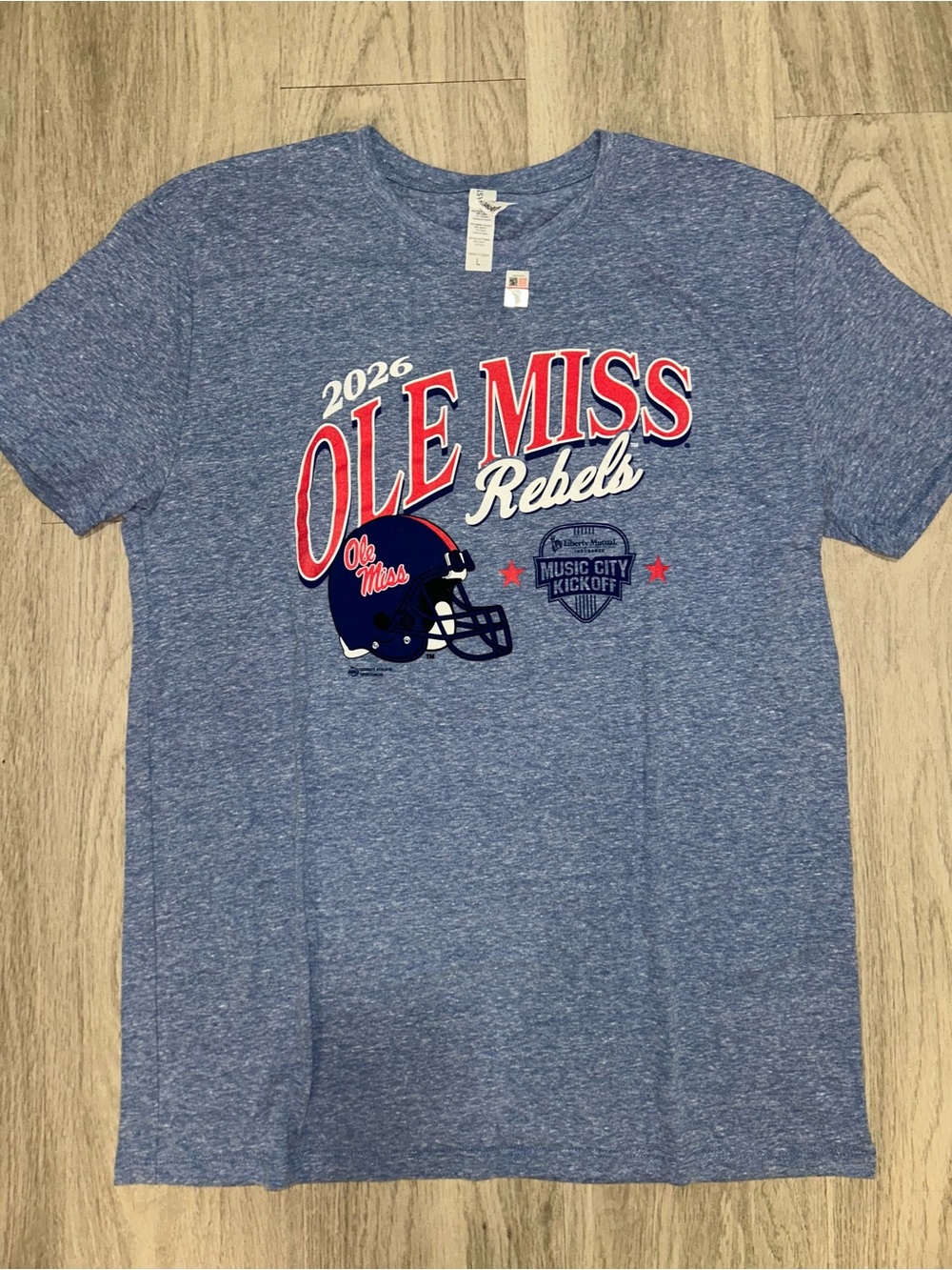 2026 Ole Miss Rebels Music City Kickoff T-Shirt official unisex size large NWT